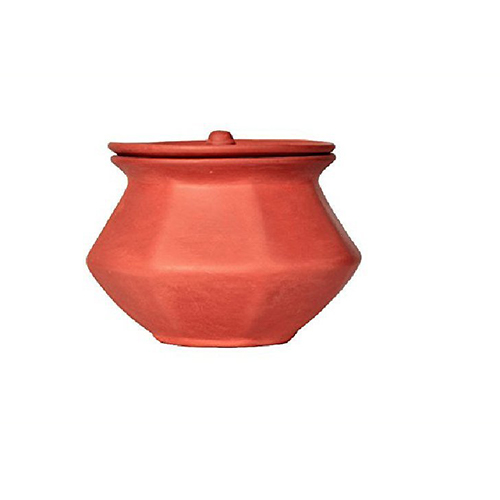 Verka's Clay Pressure Cooker. 100 % Natural Terracotta and Red